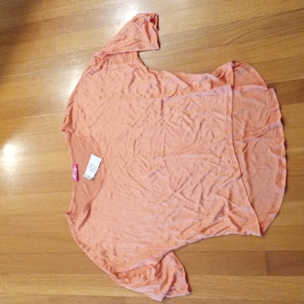 NWT Body Central Orange Scoop Neck women's Top Large